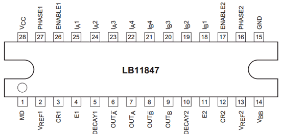 LB11847 Datasheet PDF - SANYO -> Panasonic