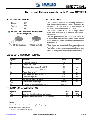 SSM70T03GH Datasheet PDF ETC