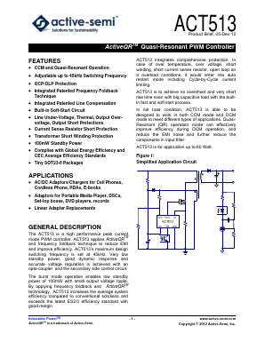 ACT513US-T Datasheet PDF Active-Semi, Inc