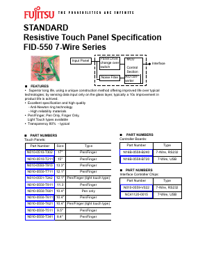 N010-0550-T601 Datasheet PDF Fujitsu